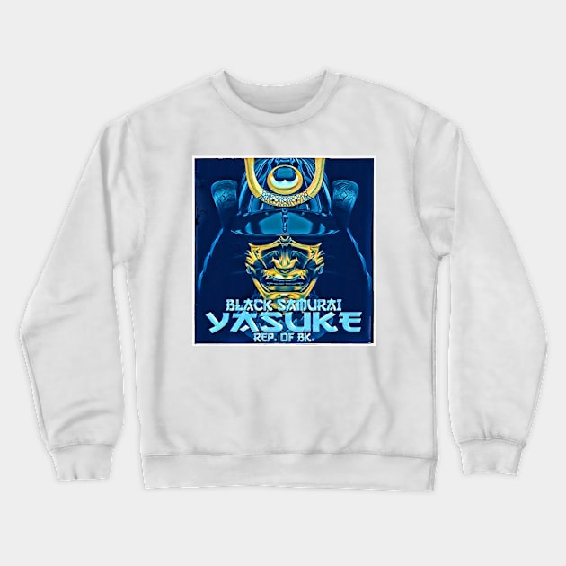 YASUKE Black Samurai Crewneck Sweatshirt by Digz